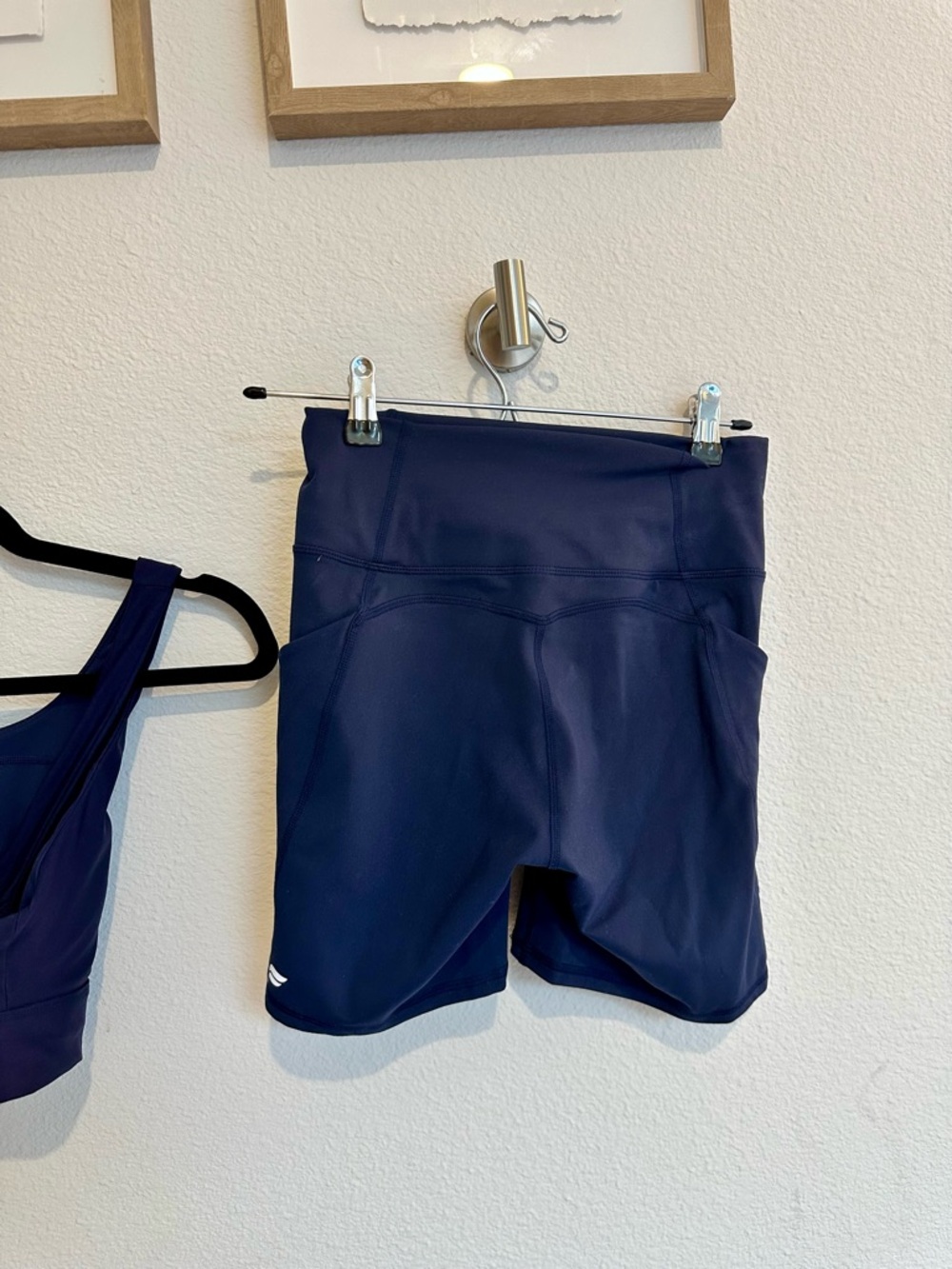 Fabletics Navy Blue Athletic Bike Shorts - Picture 5 of 5